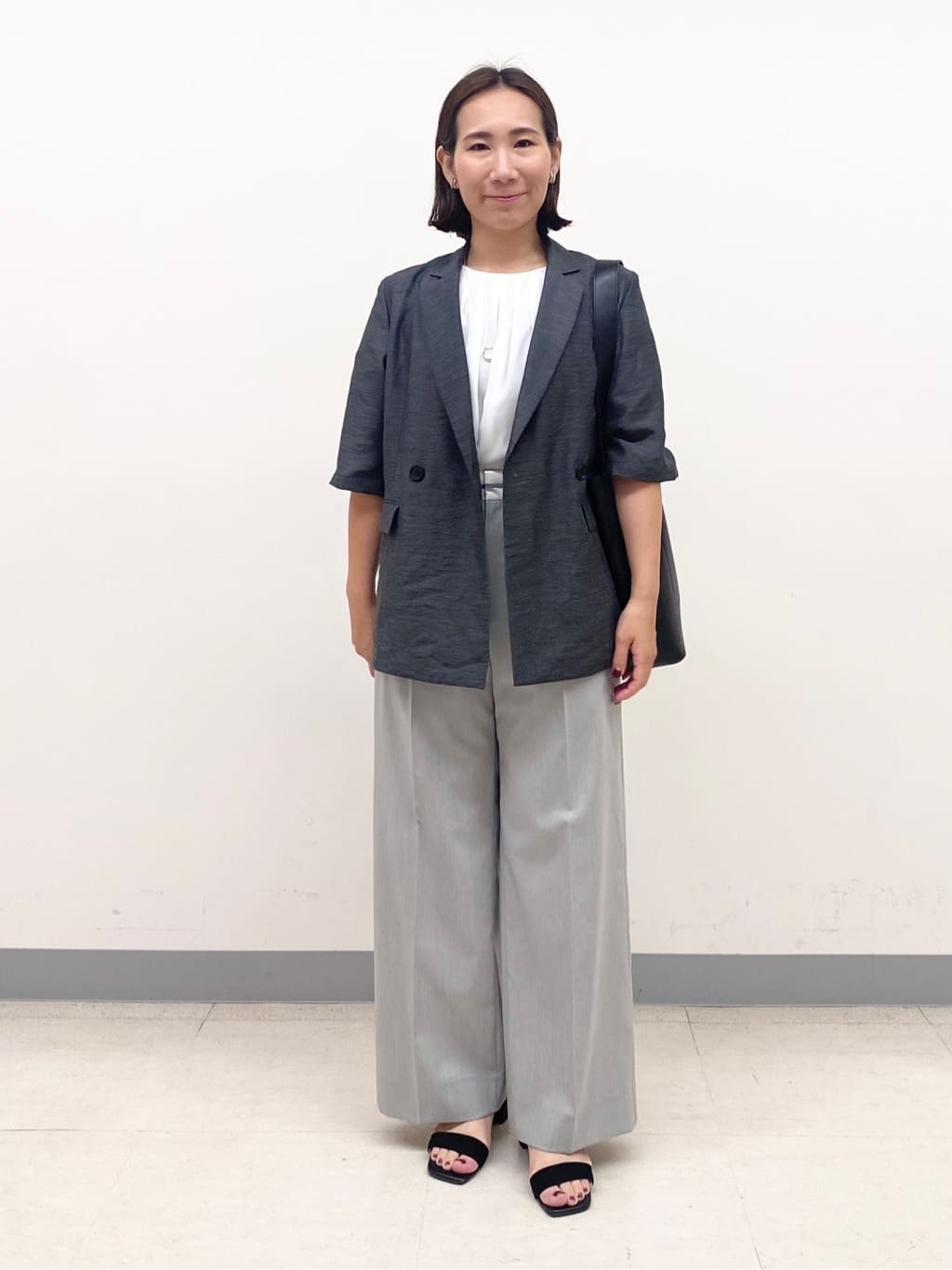 YUKARIさんの「INDIVI｜ライトダブルジャケット」を使ったコーディネート