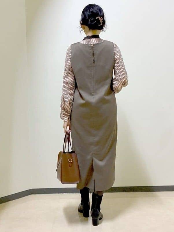  beni_gingerさんの「Reflect｜【レイヤードに◎】ボウタイプリントブラウス」を使ったコーディネート
