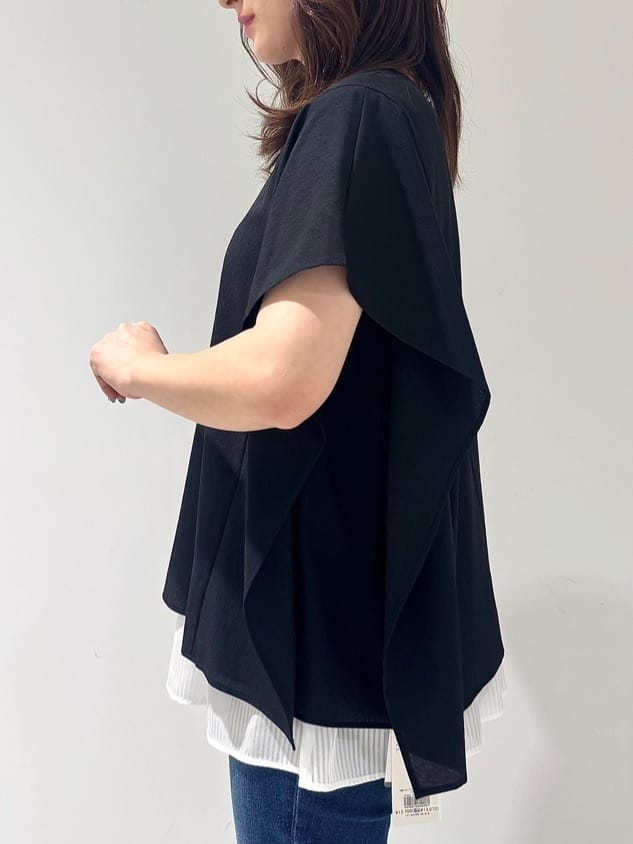 そんさんの「INDIVI｜【体型カバー】スクエアブラウス」を使ったコーディネート
