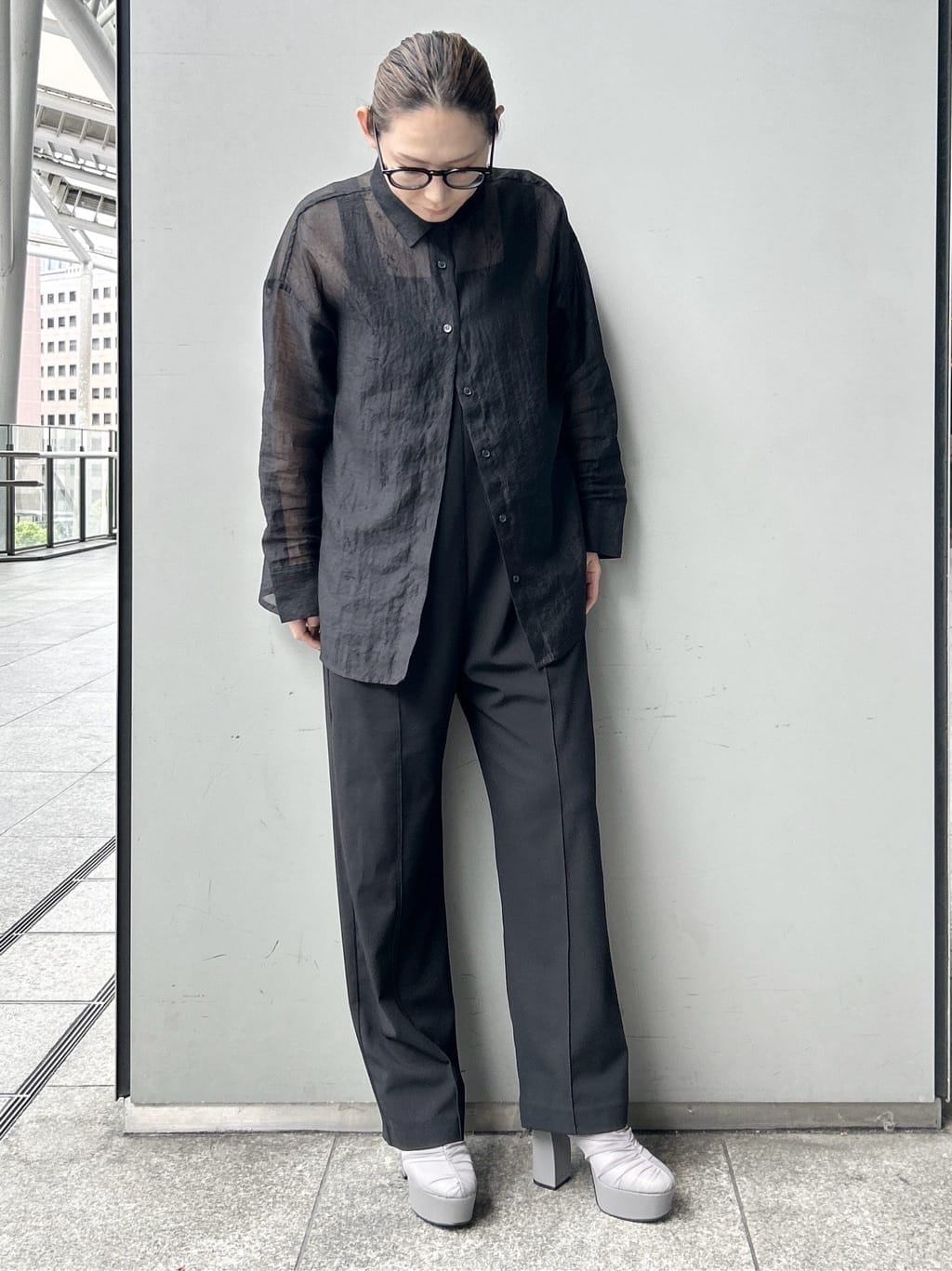 machikoさんの「ESPERANZA｜【ラク盛り／ショートブーツ】リピーター続出／脚長美脚 厚底シャーリングブーツ」を使ったコーディネート