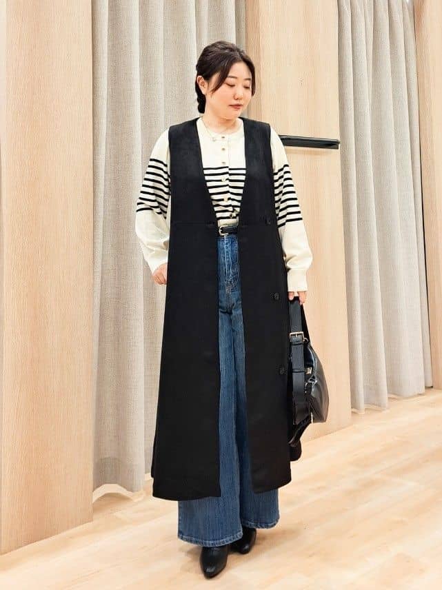 ふるさんの「grove｜フリルカラーリボンブラウス」を使ったコーディネート