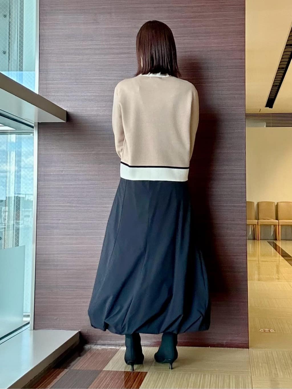 anaさんの「UNTITLED｜【アンサンブル可/ジャケット風】ウールミラノリブカーディガン」を使ったコーディネート