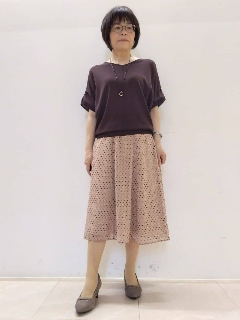 tokuさんの「Reflect｜【選べる7色◎／手洗い可／二の腕カバー】半袖ニット」を使ったコーディネート