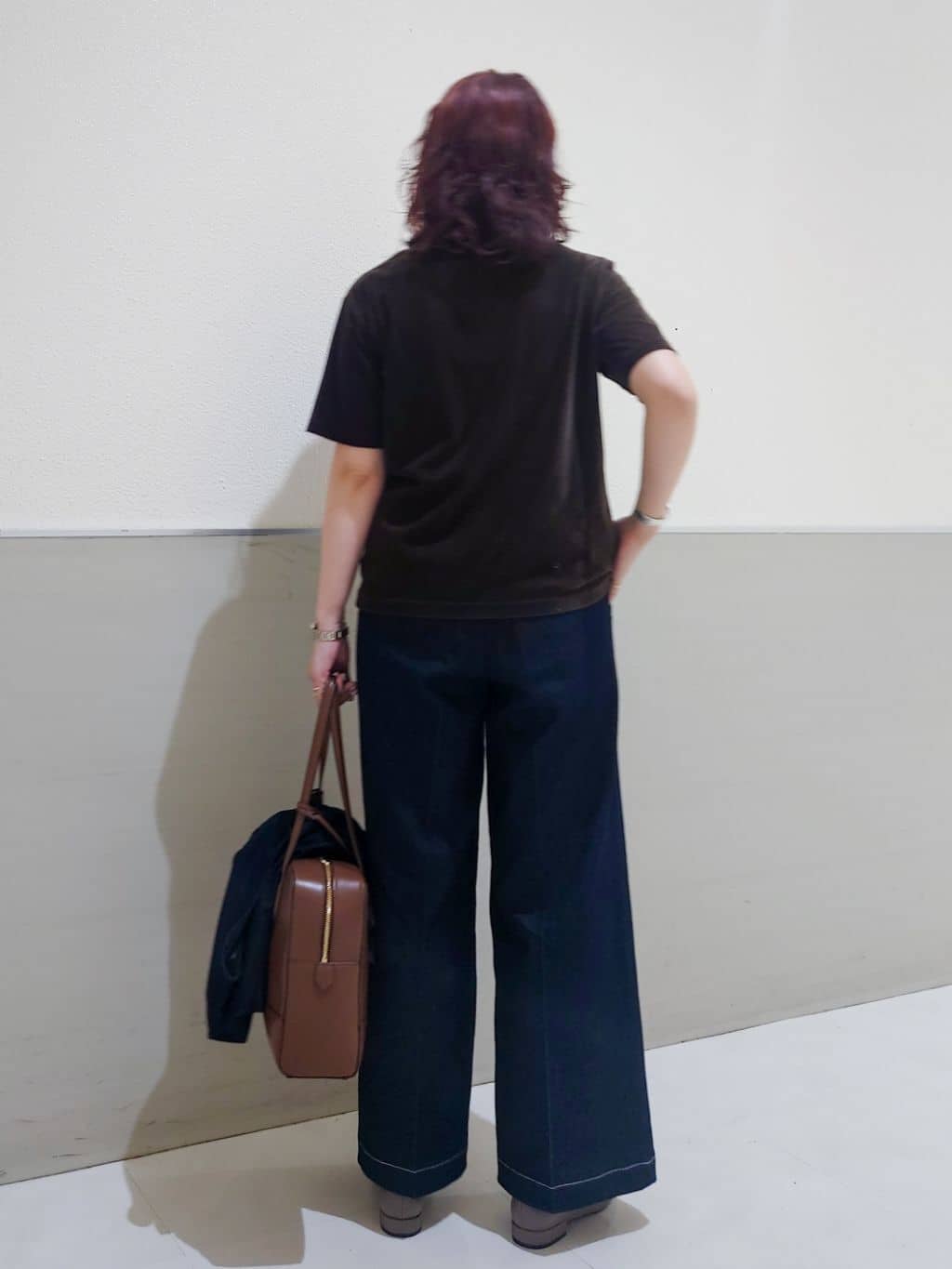 maruさんの「THE SHOP TK｜チェック柄チュニックブラウス」を使ったコーディネート