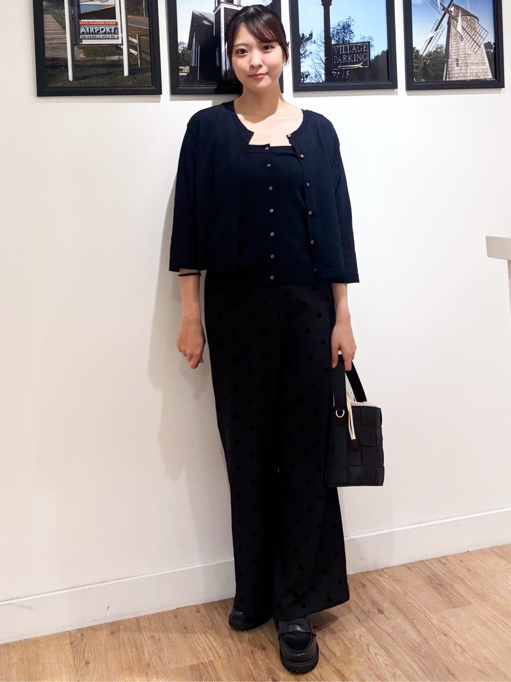 Ririkaさんの「Dessin｜【2点セット・洗える】2WAYカーディガン＆キャミソールアンサンブル」を使ったコーディネート