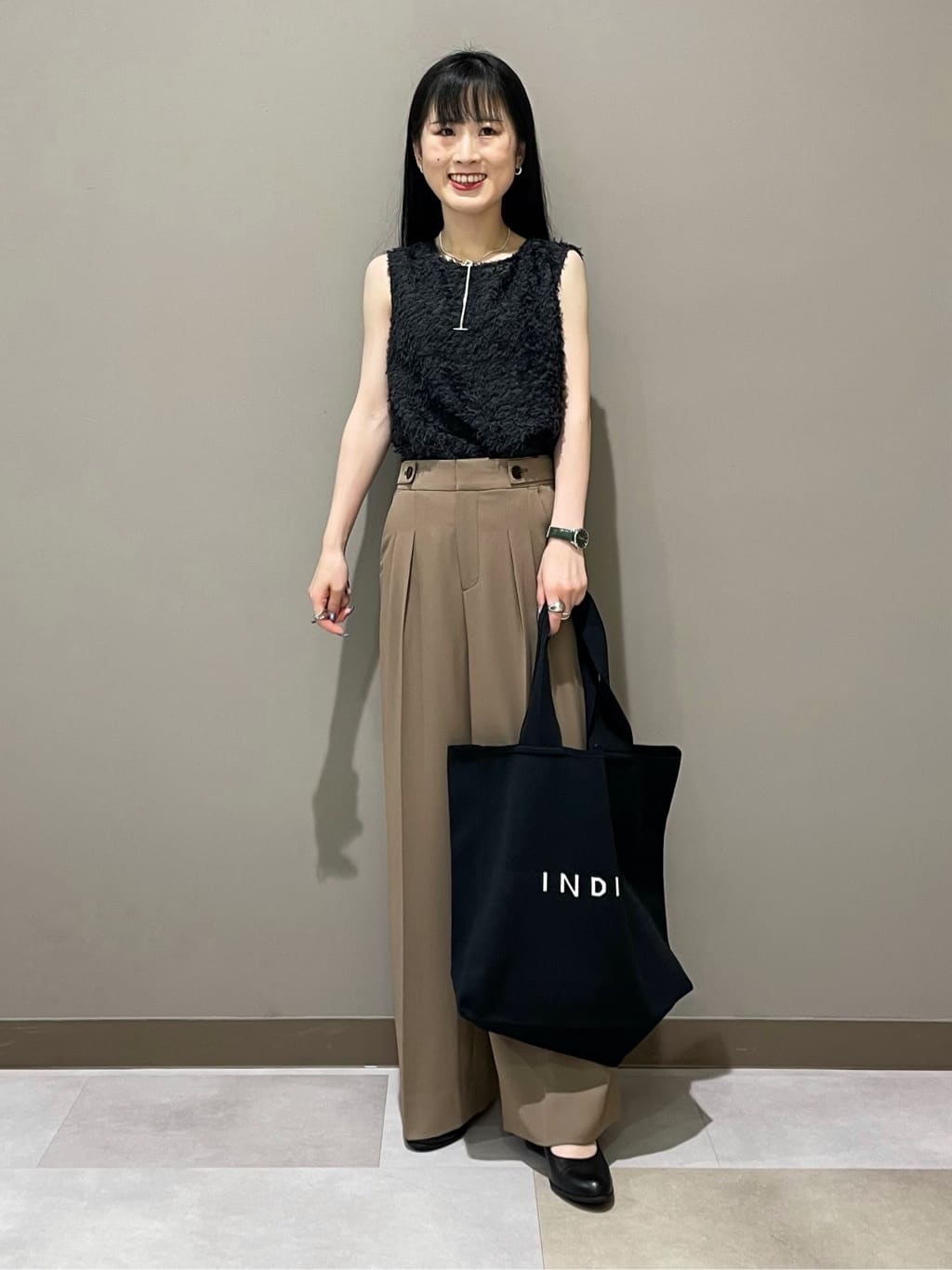 KEIKOさんの「INDIVI｜【軽く羽織れる！】ダブルジャケット」を使ったコーディネート