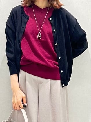 Miwaさんの「UNTITLED｜【追加】ライトダブルリングネックレス」を使ったコーディネート