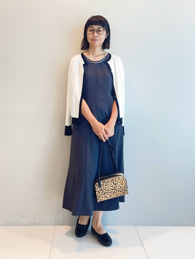 murayamaさんの「INDIVI｜【美シルエット】ノースリーブワンピース」を使ったコーディネート