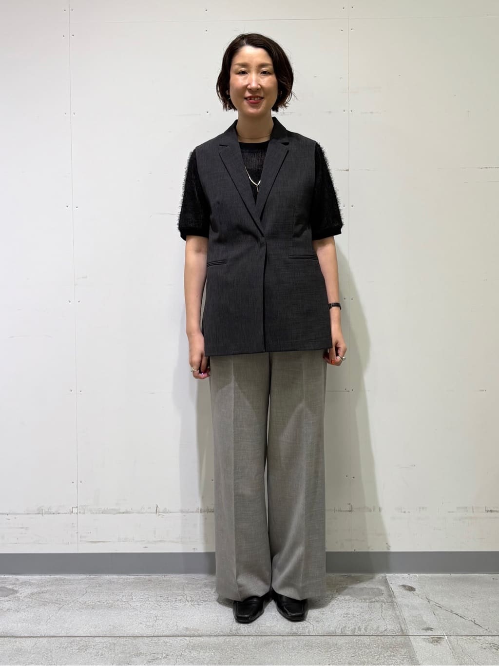 yuriさんの「INDIVI｜ヘアリージャカードトップス」を使ったコーディネート