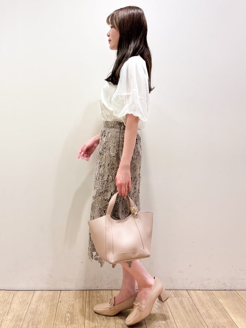 ayaさんの「index｜チュールドッキングバルーントップス【洗濯機洗い可／接触冷感】」を使ったコーディネート