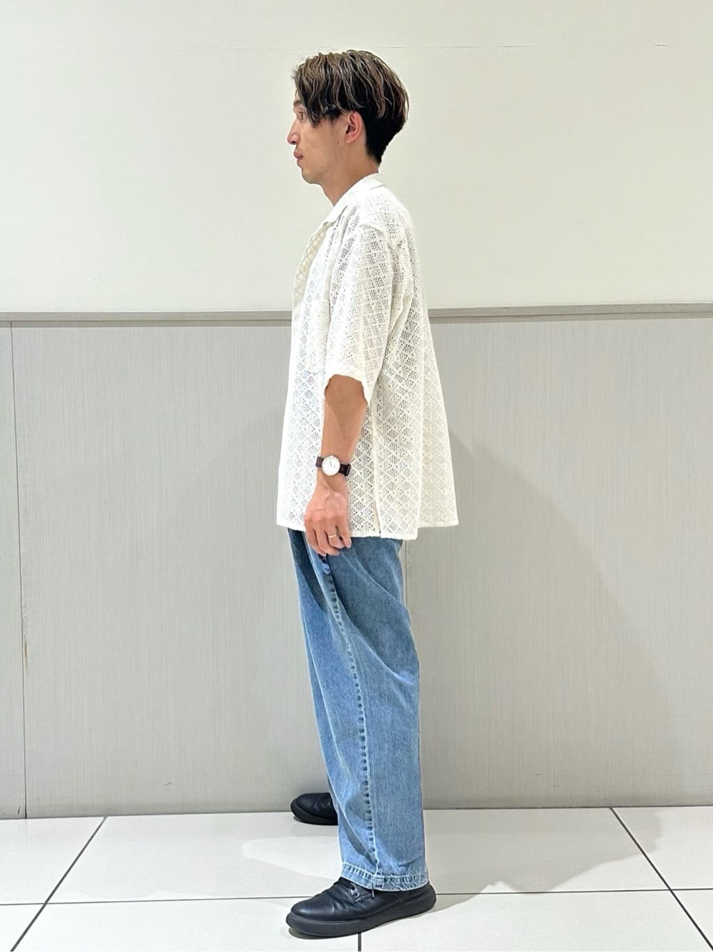 tomoyaさんの「THE SHOP TK｜クラフトレース半袖シャツ 【洗濯機OK】」を使ったコーディネート