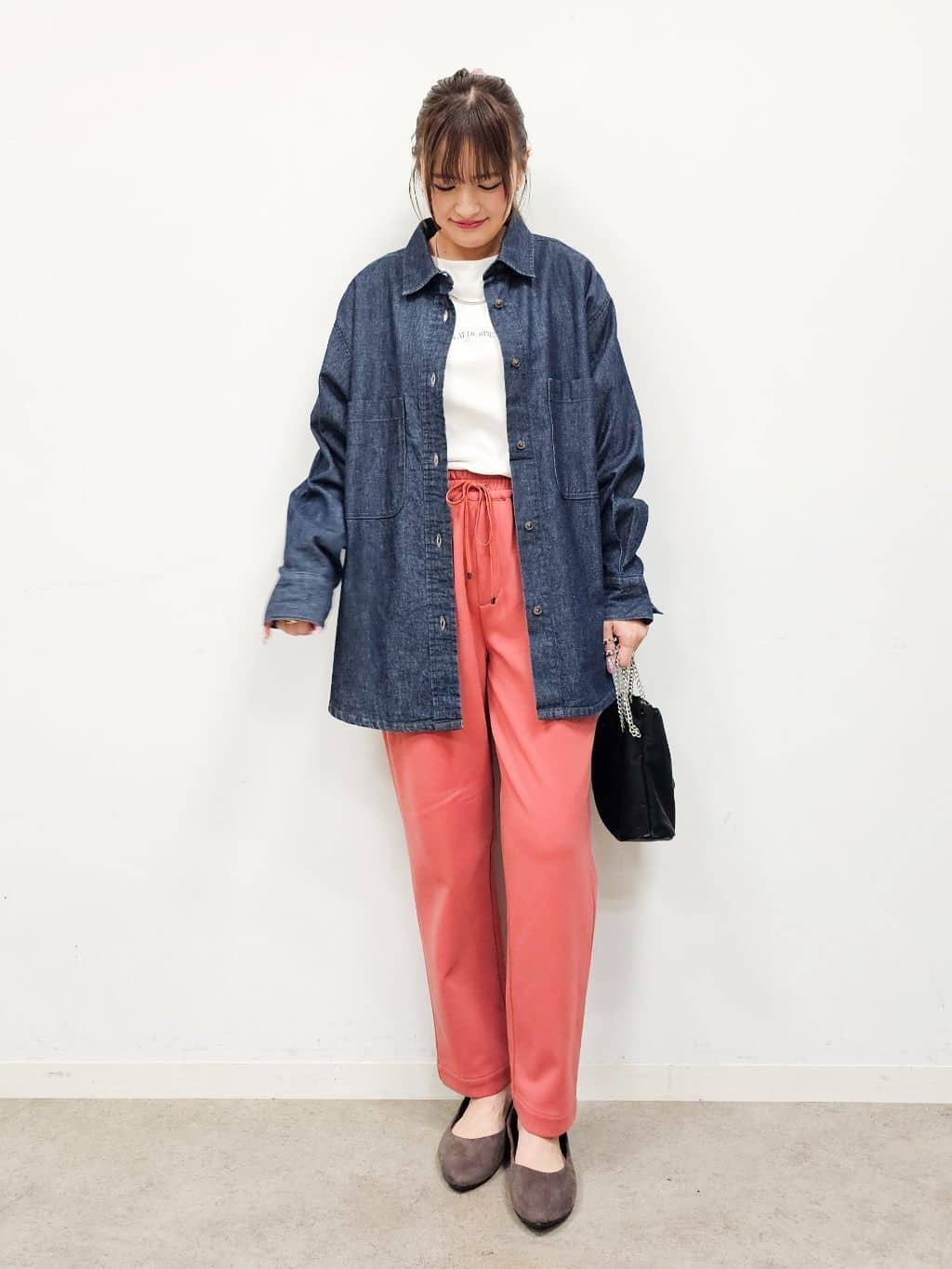 ゆゆさんの「SHOO･LA･RUE｜【S-LL】美しく見せる ボートネックロンT」を使ったコーディネート