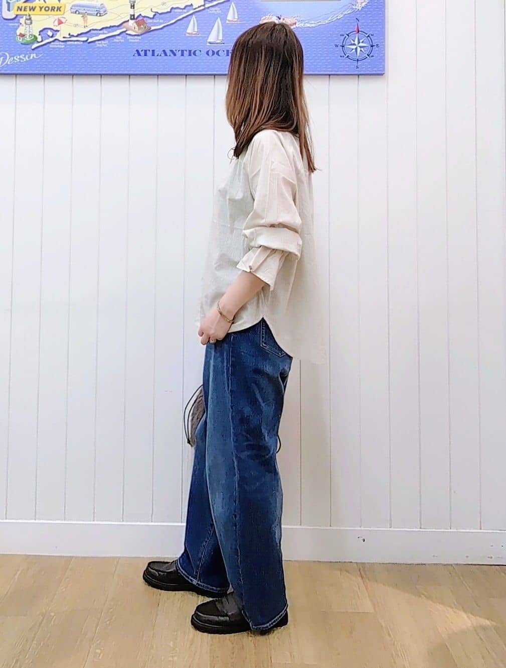 itoさんの「Dessin｜【洗える】デニムカーブパンツ」を使ったコーディネート