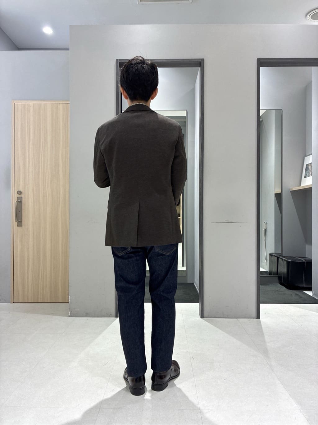 わいずみさんの「TAKEO KIKUCHI｜【None Of Stress】アクティブジャージ 千鳥 ジャケット」を使ったコーディネート
