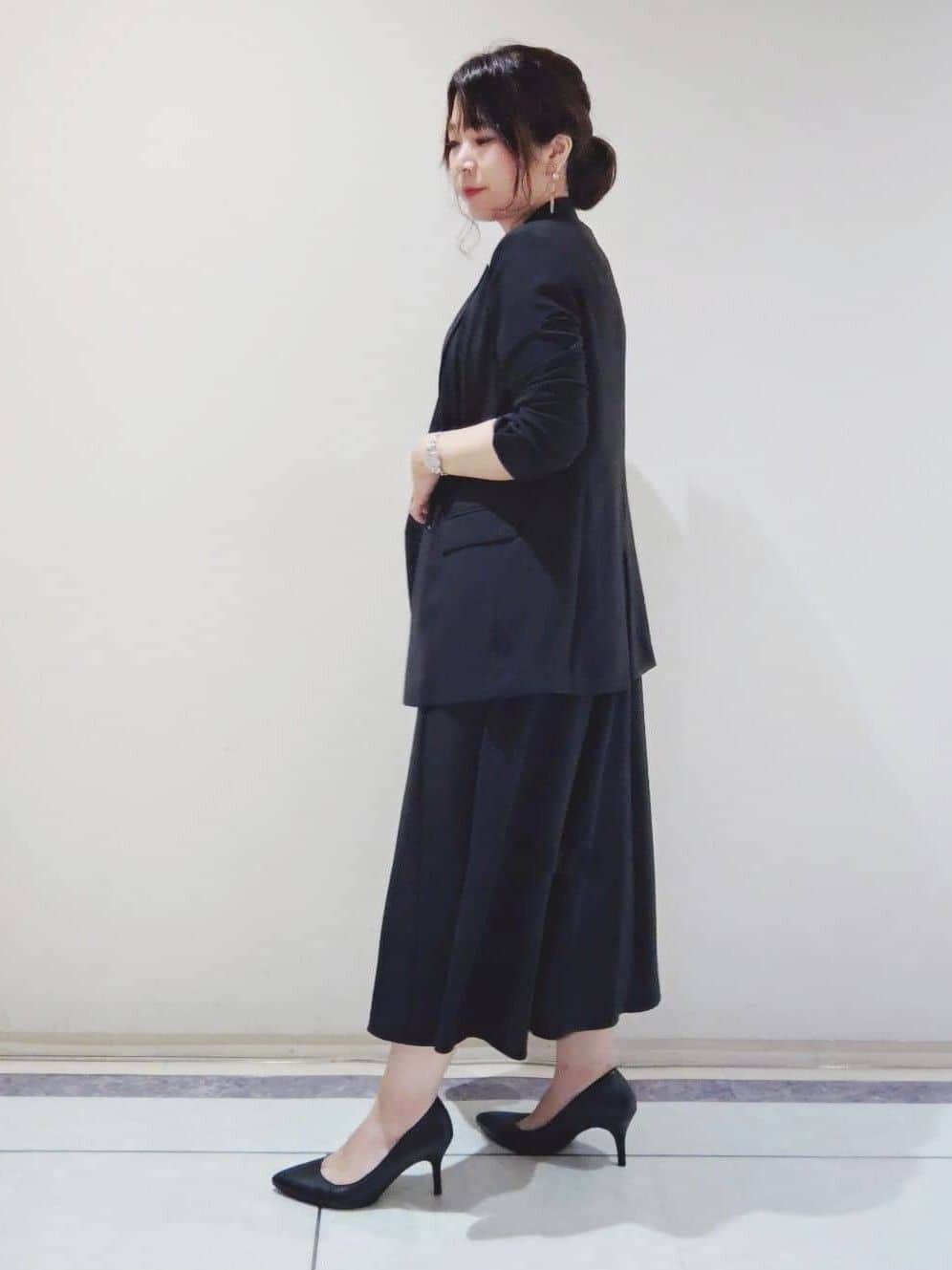 TOMOMIさんの「INDIVI｜【軽く羽織れる！】ダブルジャケット」を使ったコーディネート