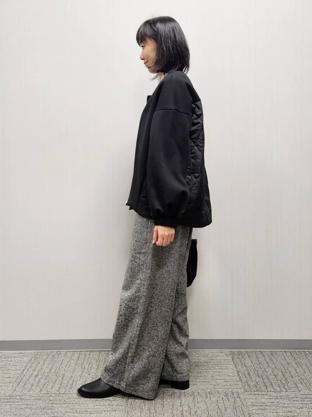 naraさんの「Dessin｜ダンボールジップブルゾン」を使ったコーディネート
