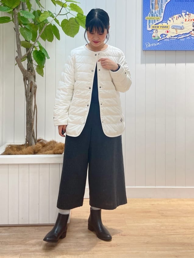 mikaさんの「Dessin｜【撥水・2WAY】ミュラーダウンコートミドル丈」を使ったコーディネート