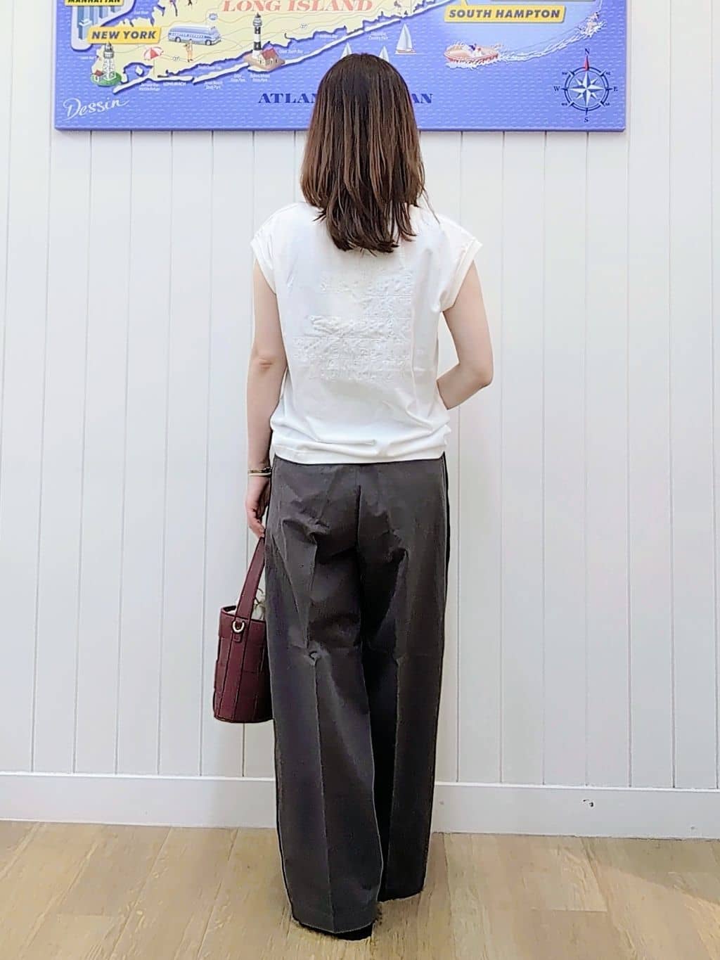 itoさんの「Dessin｜【洗える】オーガニックコットンフレンチスリーブ」を使ったコーディネート