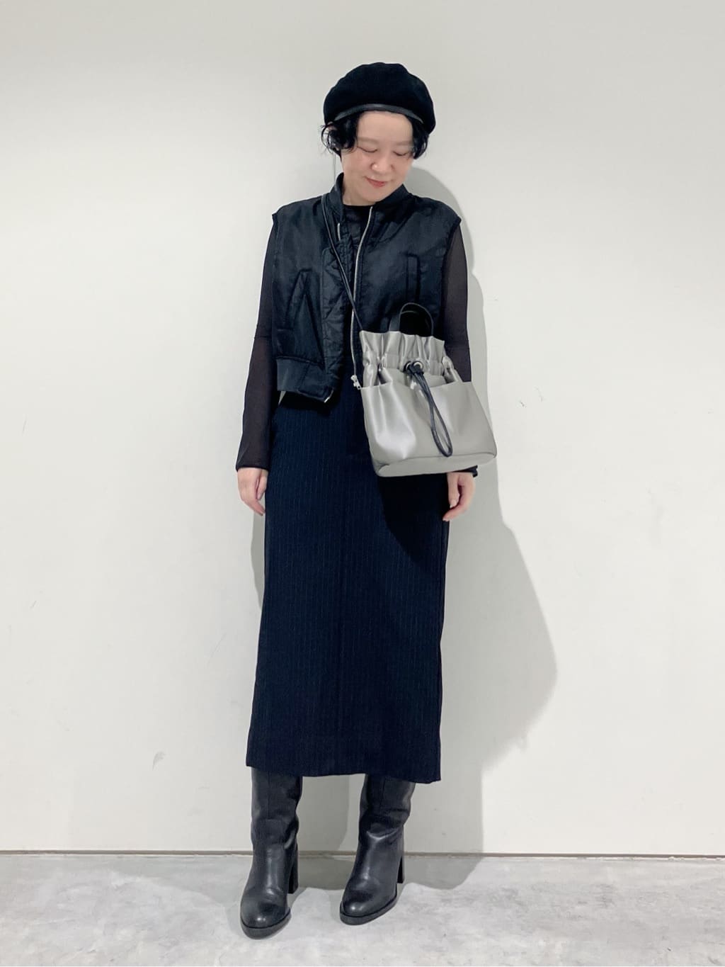 Cさんの「HIROKO HAYASHI｜LUINI SATINE（ルイーニ サティーネ）ショルダーバッグ」を使ったコーディネート