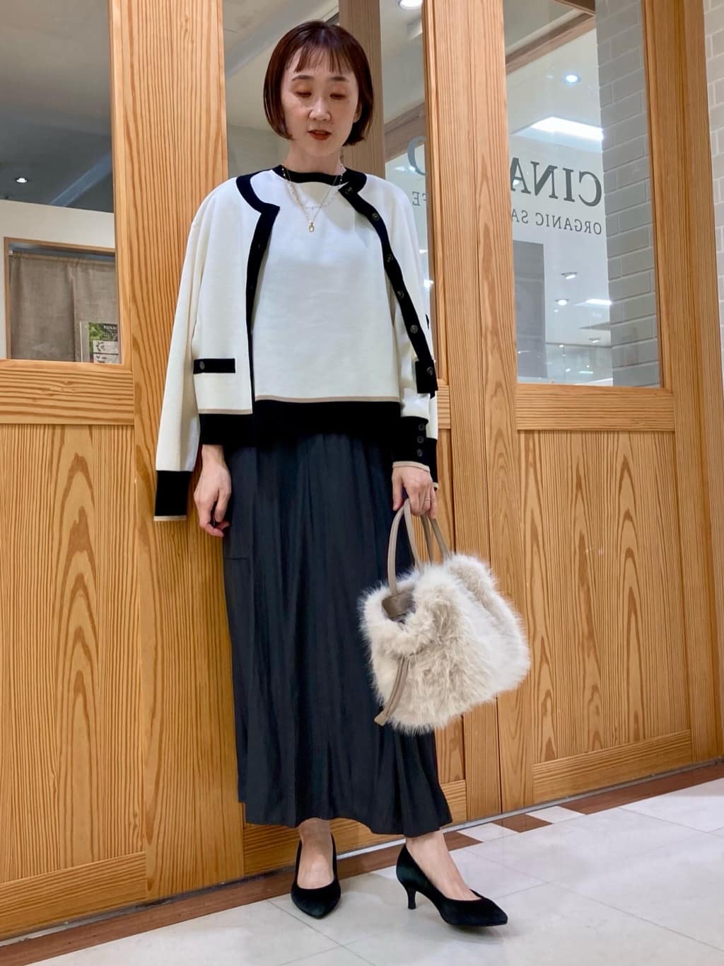 ゆうさんの「UNTITLED｜【アンサンブル可/洗える】ウールミラノリブニット」を使ったコーディネート