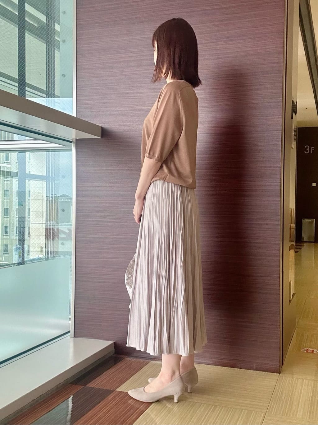 anaさんの「UNTITLED｜【アンサンブル可/六分袖/洗える】ウールシルクニット」を使ったコーディネート