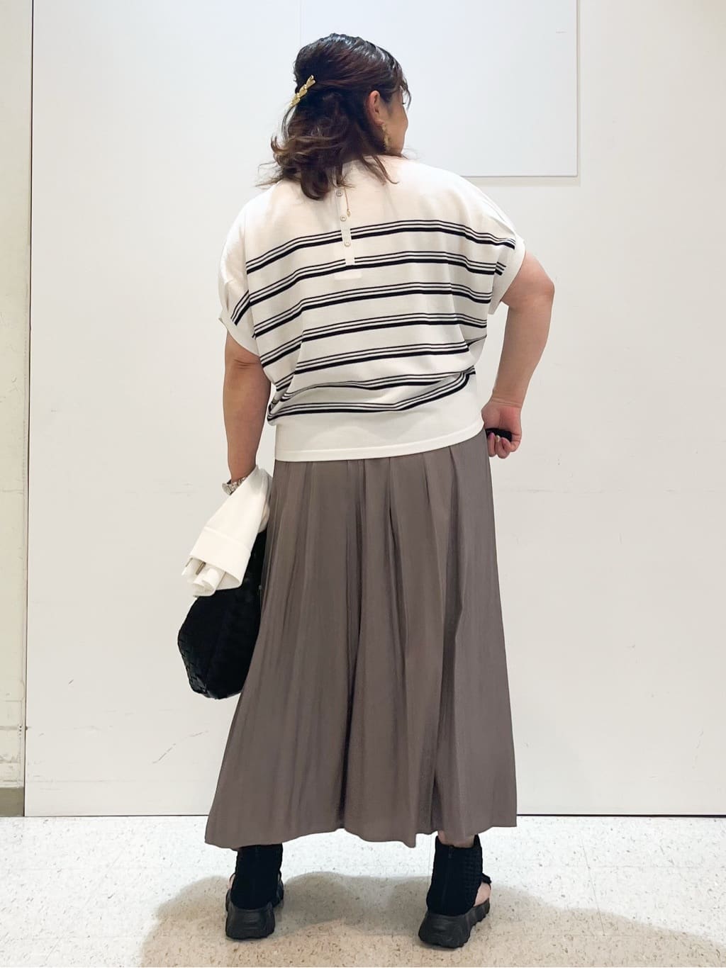 kimmyさんの「Reflect｜【ウエストゴム仕様／長く着られる◎】スカーチョパンツ」を使ったコーディネート