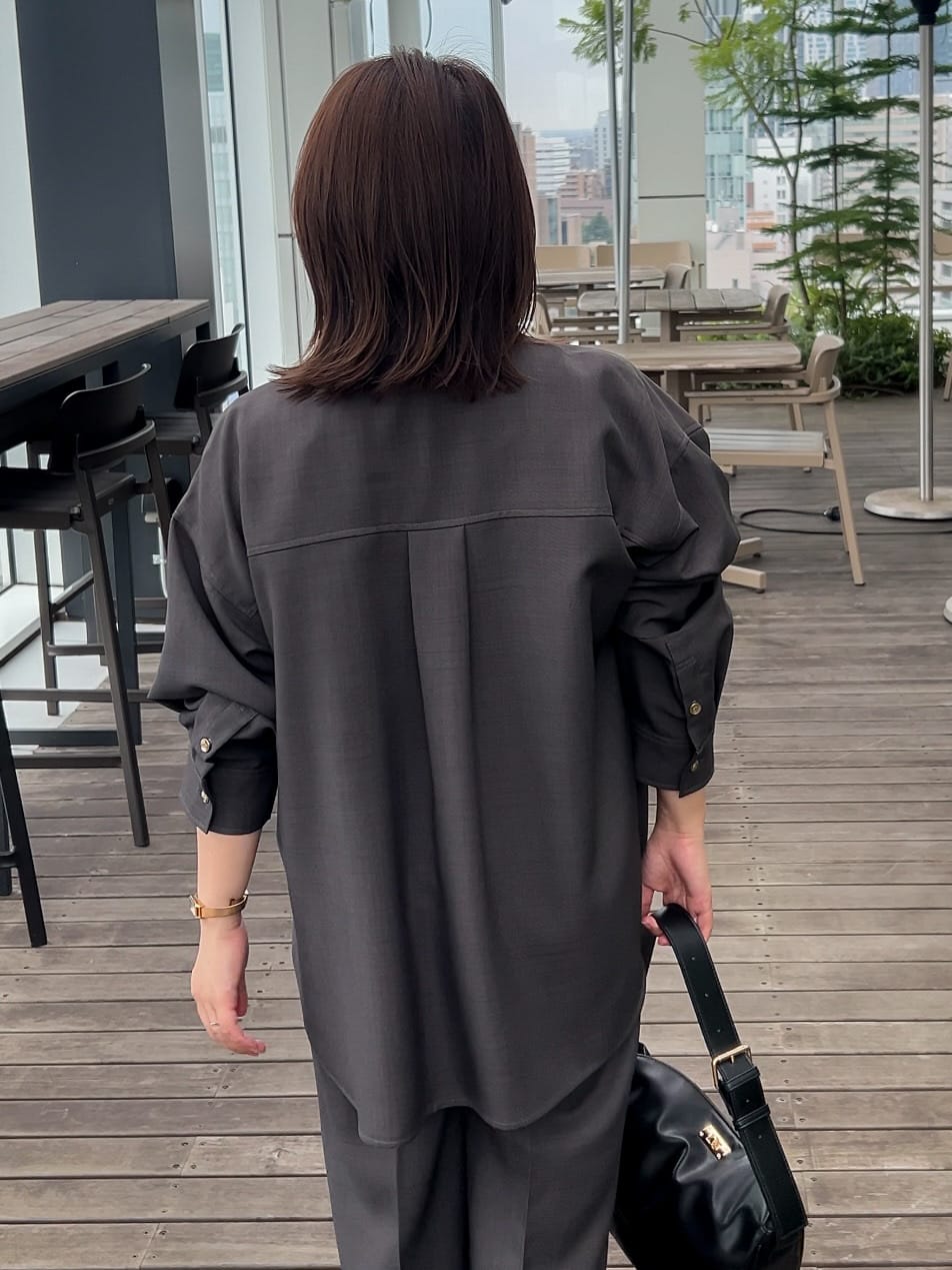 ちびゆきさんの「grove｜【カセット服/選べる着丈】洗濯機で洗えるオーバーシャツ」を使ったコーディネート