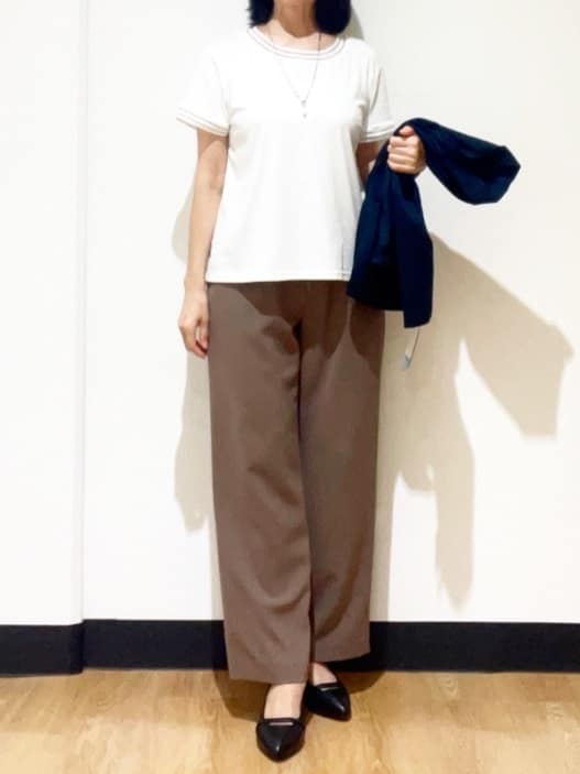 フクさんの「Reflect｜【インナーにおすすめ◎】シアーネックデザインプルオーバー」を使ったコーディネート