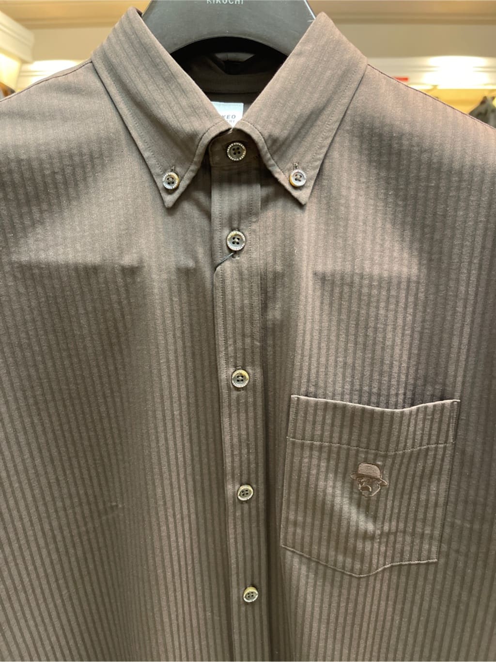 iwさんの「TAKEO KIKUCHI｜【COOL CITY WEAR】ストライプジャージ ボタンダウンシャツ /接触冷感」を使ったコーディネート
