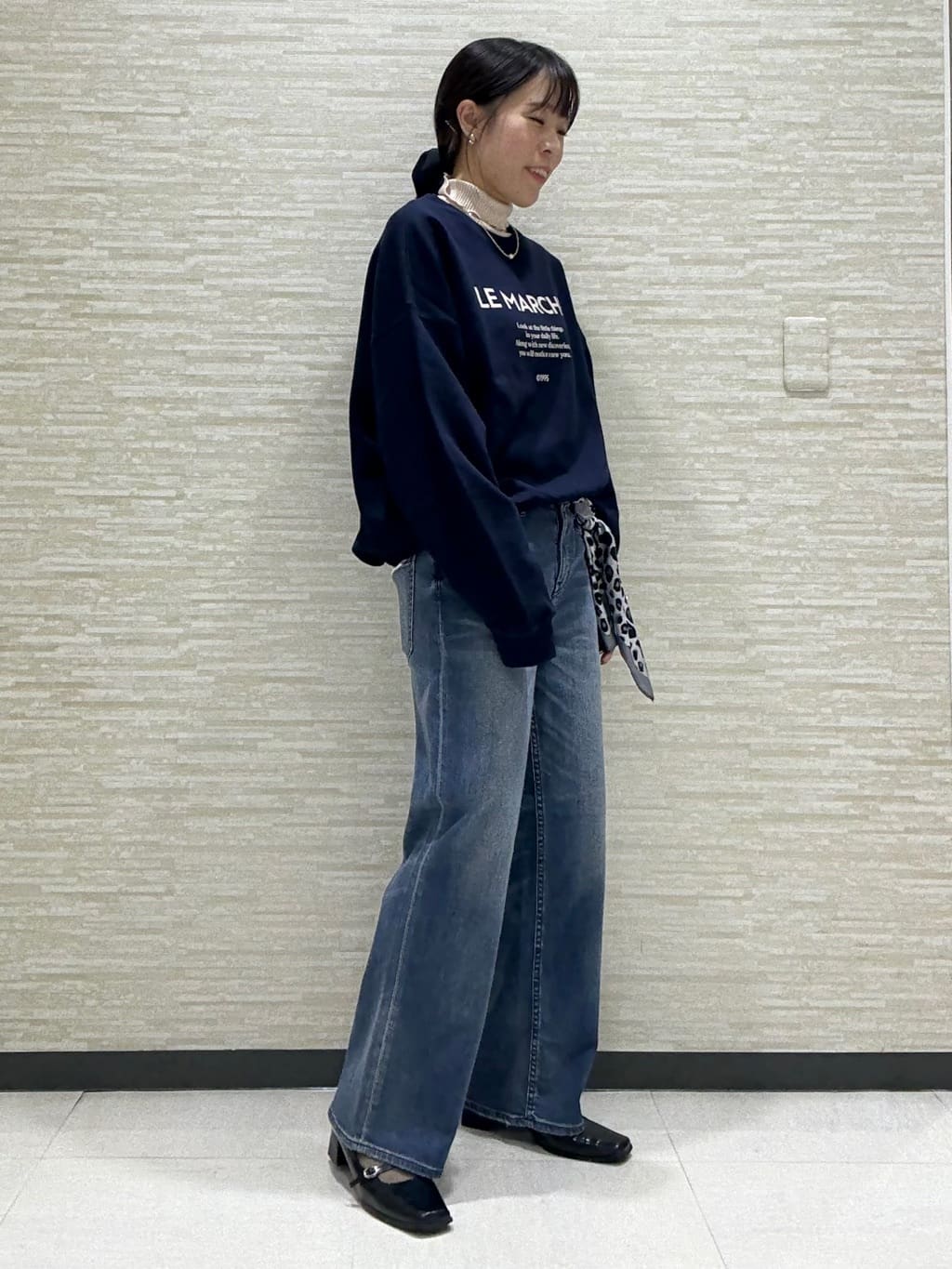 Kataさんの「UNTITLED｜レオパードプリントスカーフ」を使ったコーディネート