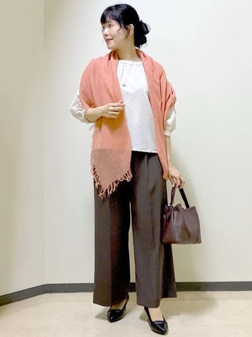  beni_gingerさんの「Reflect｜【透けない】フルレングスワイドストレートパンツ」を使ったコーディネート