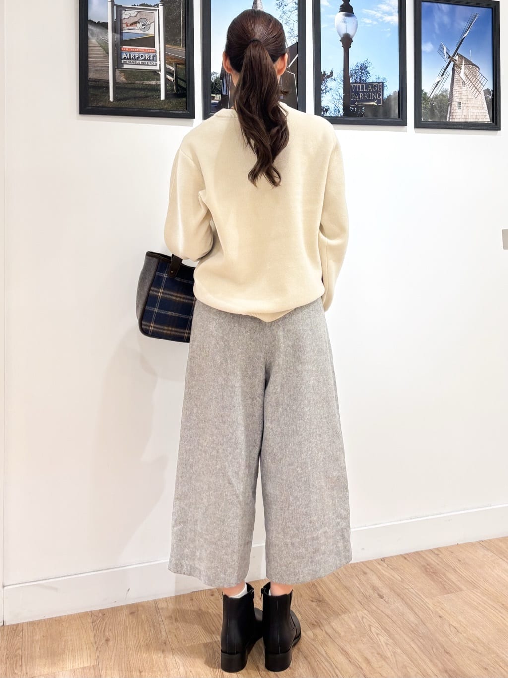 Ririkaさんの「Dessin｜【2WAY・軽量】チェックトート」を使ったコーディネート