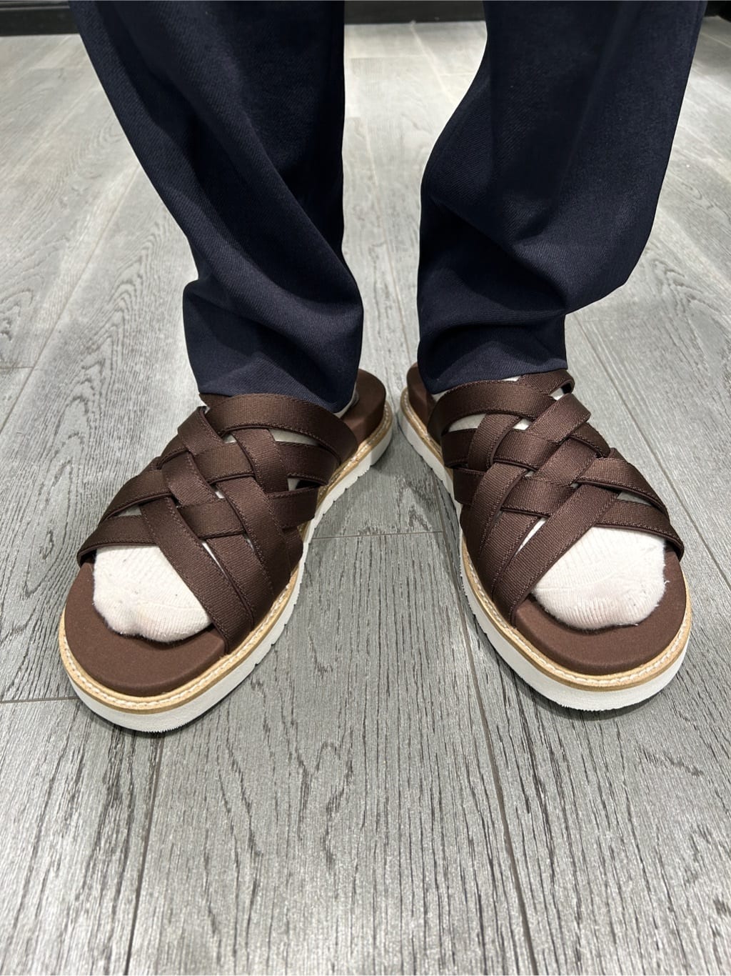 ruiさんの「TAKEO KIKUCHI｜【COOL CITY WEAR】籠目アート柄 サッカーシャツ /通気性」を使ったコーディネート
