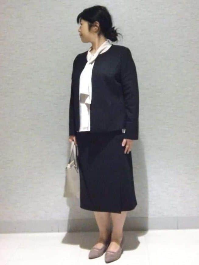 sakoさんの「Reflect｜【ライトアウター／通勤におすすめ◎／セットアップ可／すっきりシルエット】キレイめジャージジャケット」を使ったコーディネート
