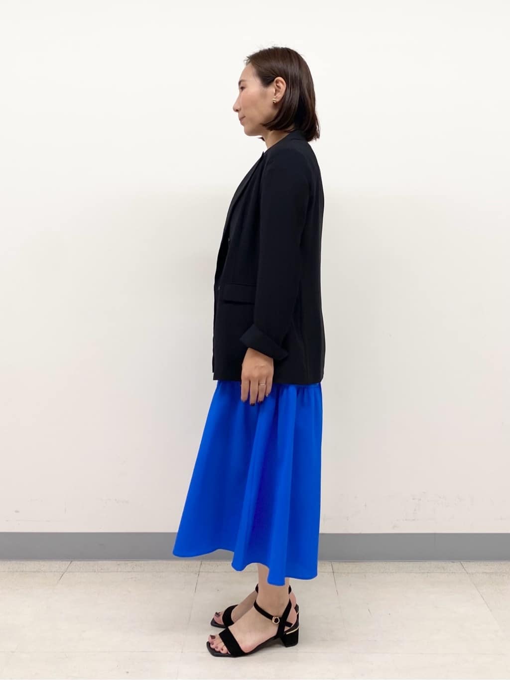 YUKARIさんの「INDIVI｜【1枚でコーデ完成！】タックワンピース」を使ったコーディネート