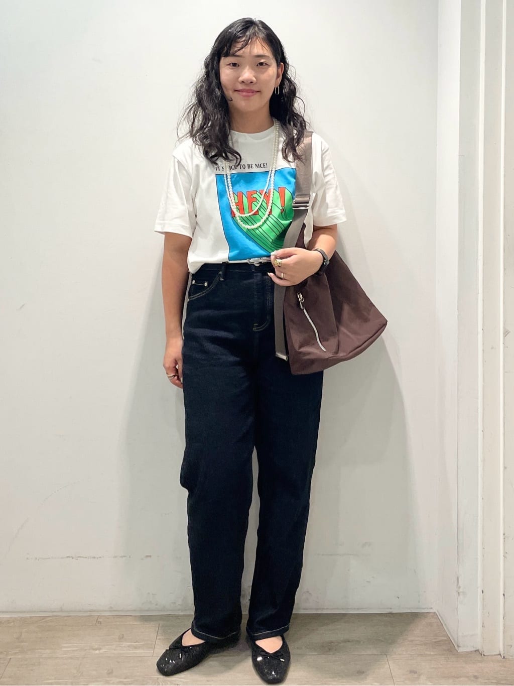 sumicaさんの「OPAQUE.CLIP｜【Pontre Studio／ポンレストゥディオ】別注グラフィックTシャツ」を使ったコーディネート