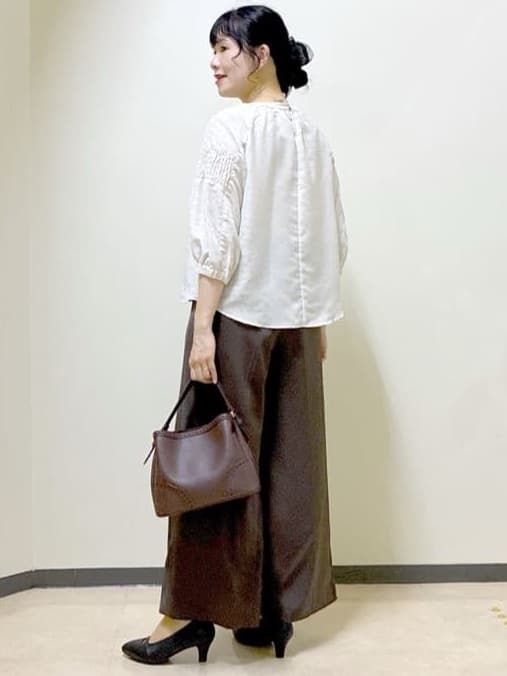 beni_gingerさんの「Reflect｜【透けない】フルレングスワイドストレートパンツ」を使ったコーディネート