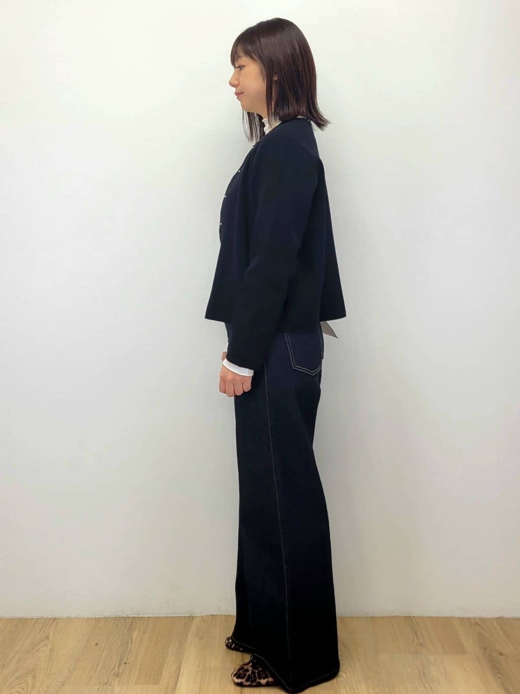LISAさんの「OPAQUE.CLIP｜スナップボタンニットカーディガン【UVケア／洗濯機OK】《6col／S～LL》」を使ったコーディネート