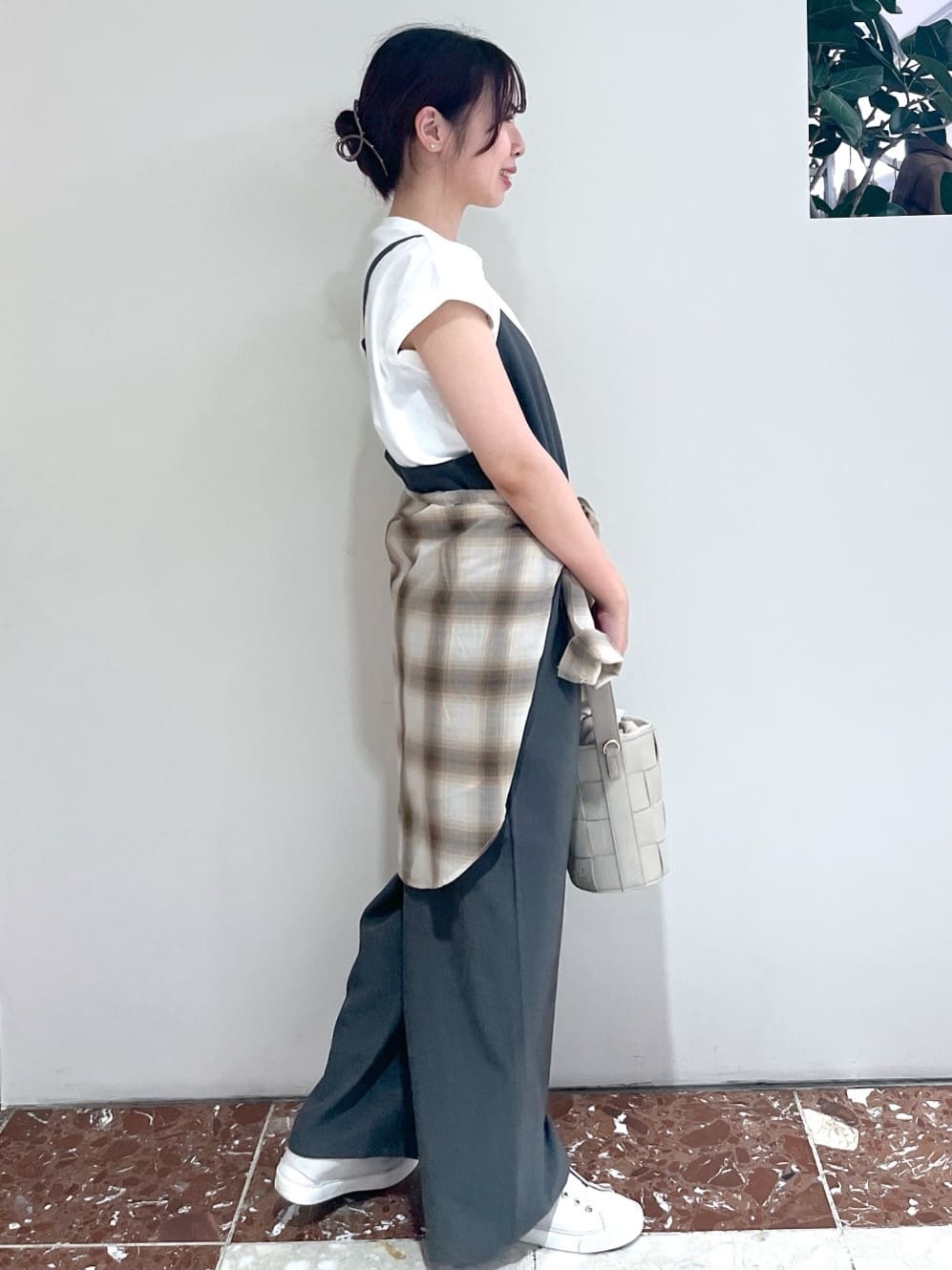Makinoさんの「Dessin｜【洗える】オーガニックコットンフレンチスリーブ」を使ったコーディネート