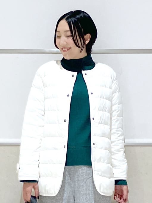 eriko さんの「Dessin｜【撥水・2WAY】ミュラーダウンコートミドル丈」を使ったコーディネート