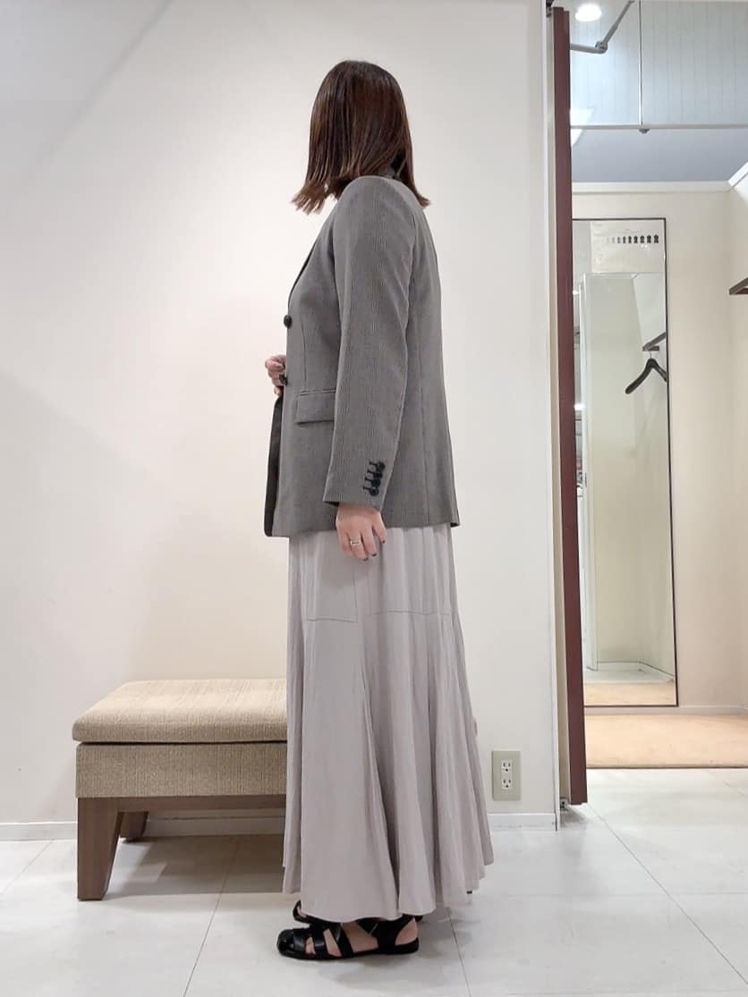 YUIさんの「UNTITLED｜【セットアップ可】ウールライク ダブルブレストジャケット」を使ったコーディネート