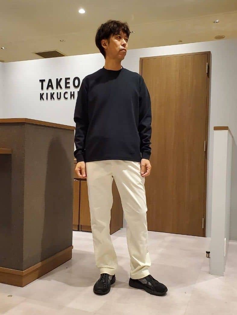 ishidaさんの「TAKEO KIKUCHI｜ストレッチ テーラードＴシャツ」を使ったコーディネート