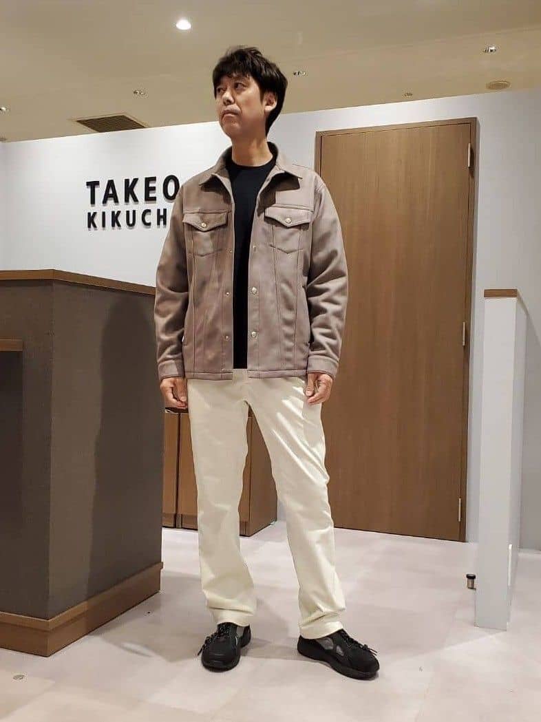 ishidaさんの「TAKEO KIKUCHI｜ストレッチ テーラードＴシャツ」を使ったコーディネート