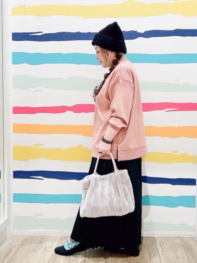 Peeさんの「SHOO･LA･RUE｜【高レビュー/2WAY】きれい見えで上品な ストライプファートートバッグ」を使ったコーディネート