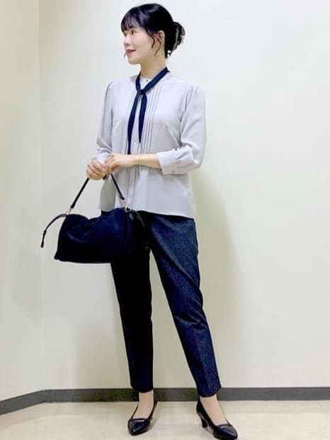  beni_gingerさんの「Reflect｜【高身長さんに嬉しい長め丈追加！／私のパンツ／すっきり見え◎】テーパードパンツ」を使ったコーディネート