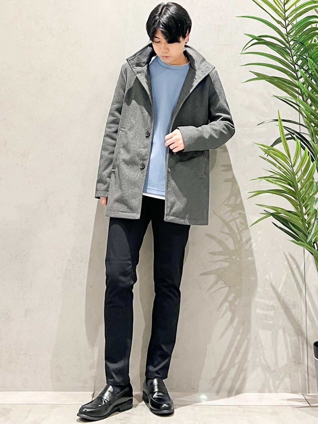 SHI-MAさんの「THE SHOP TK｜プレミアムスキニーパンツ WARM【裏起毛/360&deg;ストレッチ/洗濯機OK】」を使ったコーディネート