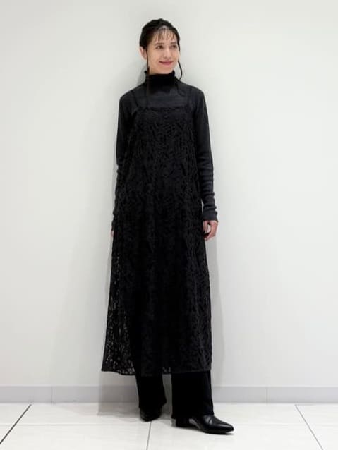 kayoさんの「INDIVI｜【レイヤード◎】レースキャミドレス」を使ったコーディネート