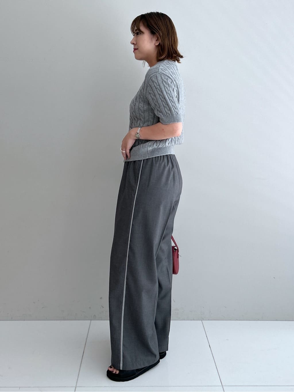 Hirokaさんの「Dessin｜ケーブルカーディガン」を使ったコーディネート