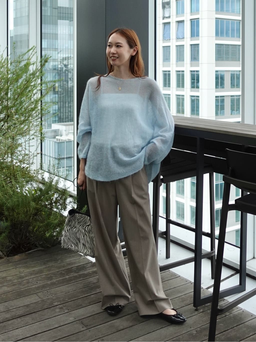 mitsukiさんの「INDIVI｜【キッドモヘヤ素材】ラウンドヘムニット」を使ったコーディネート