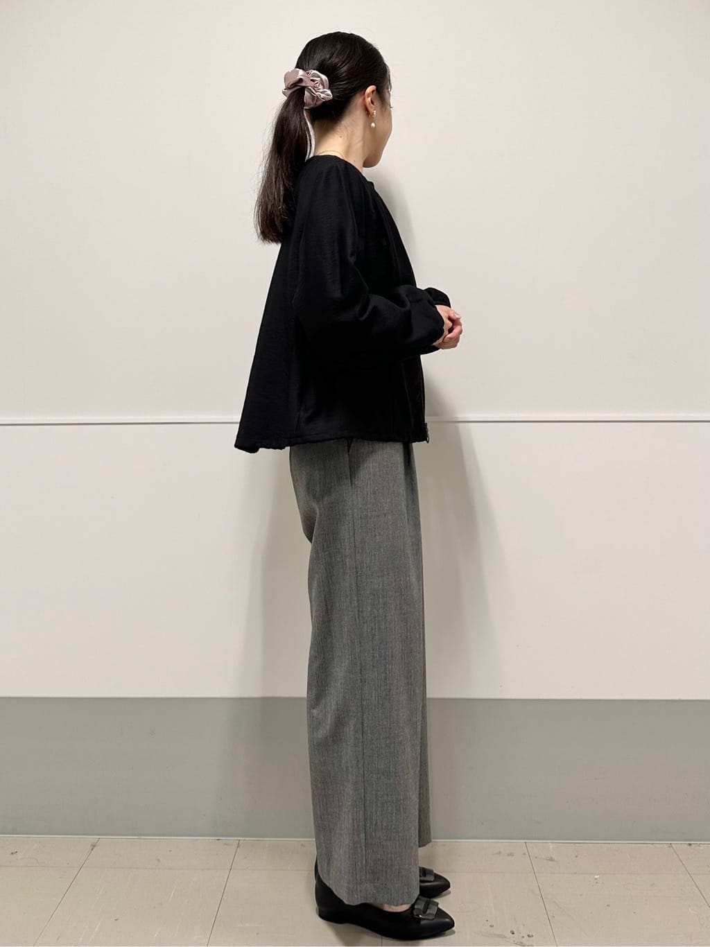 Momoさんの「Reflect｜【ライトアウター／ゆったり羽織れる／気軽な羽織りに◎】ライトブルゾン」を使ったコーディネート